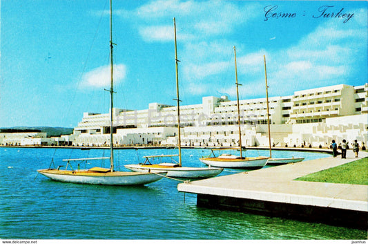 Cesme - Golden Dolphin Holiday Resort - hotel - sailing boat - Photo - Turkey - unused - JH Postcards