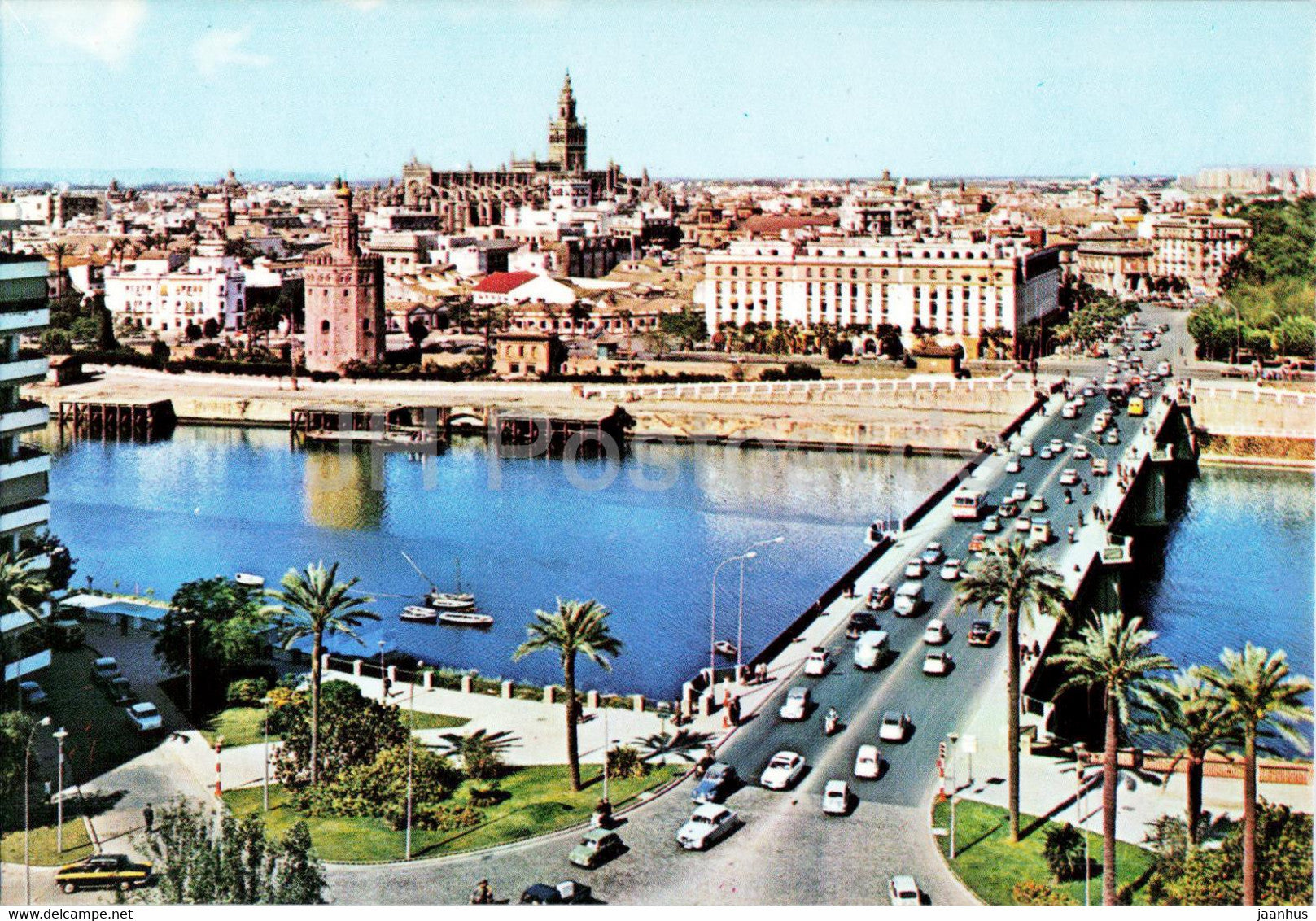 Sevilla - Vista Parcial - view - bridge - 592 - Spain - unused - JH Postcards