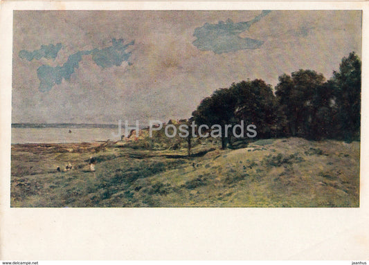 painting by Charles-Francois Daubigny - Shore - French art - 1962 - Russia USSR - unused - JH Postcards