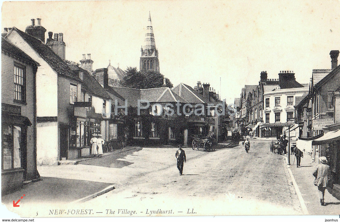 New Forest - The Village - Lyndhurst - 5 - old postcard - England - United Kingdom - unused - JH Postcards