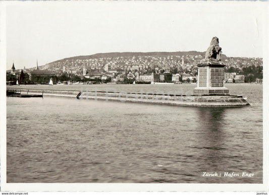 Zurich - Hafen Enge - old postcard - Switzerland - unused - JH Postcards