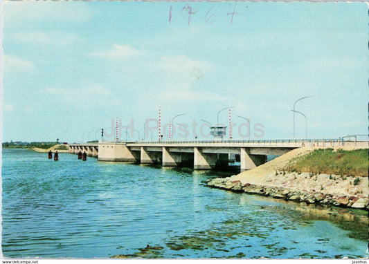 Nykobing - F Frederik IX Bridge - 1964 - Denmark - used - JH Postcards