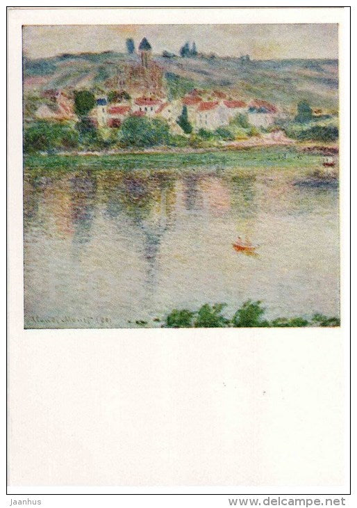 painting by Claude Monet - Vétheuil , 1901 - french art - unused - JH Postcards