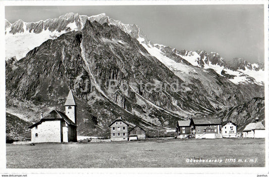 Goscheneralp 1715 m - 2303 - old postcard - Switzerland - unused - JH Postcards