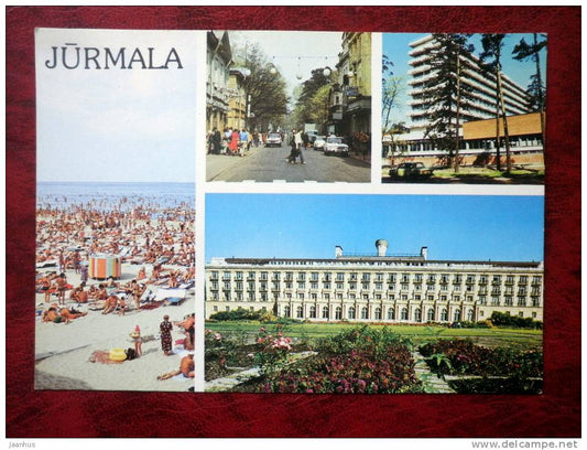 Jurmala - multiview postcard - 1988 - Latvia - USSR - unused - JH Postcards