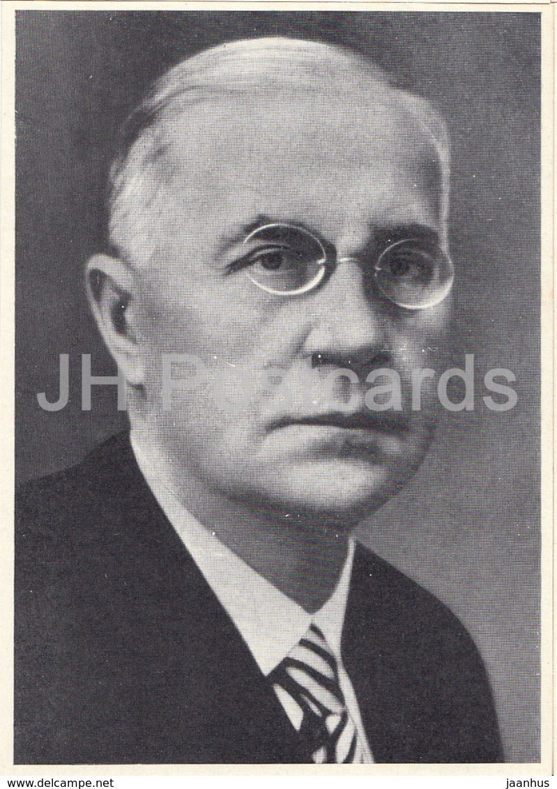 Estonian Writer Eduard Vilde - 1933 - 1964 - Estonia USSR - unused - JH Postcards