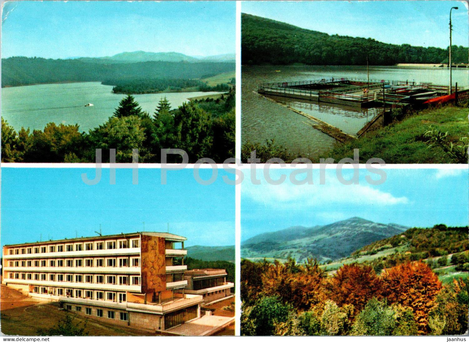 Bieszczady - Zalew Solinski - Dom wypoczynkowy Solinka - pool - holiday home - multiview - Poland - unused - JH Postcards