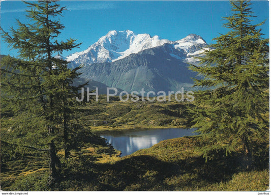 Simplonpass Schweiz Italien - Hopsche See 2017 m - Fletschhorn - Senggchuppa - 44509 - 1991 - Switzerland - used - JH Postcards