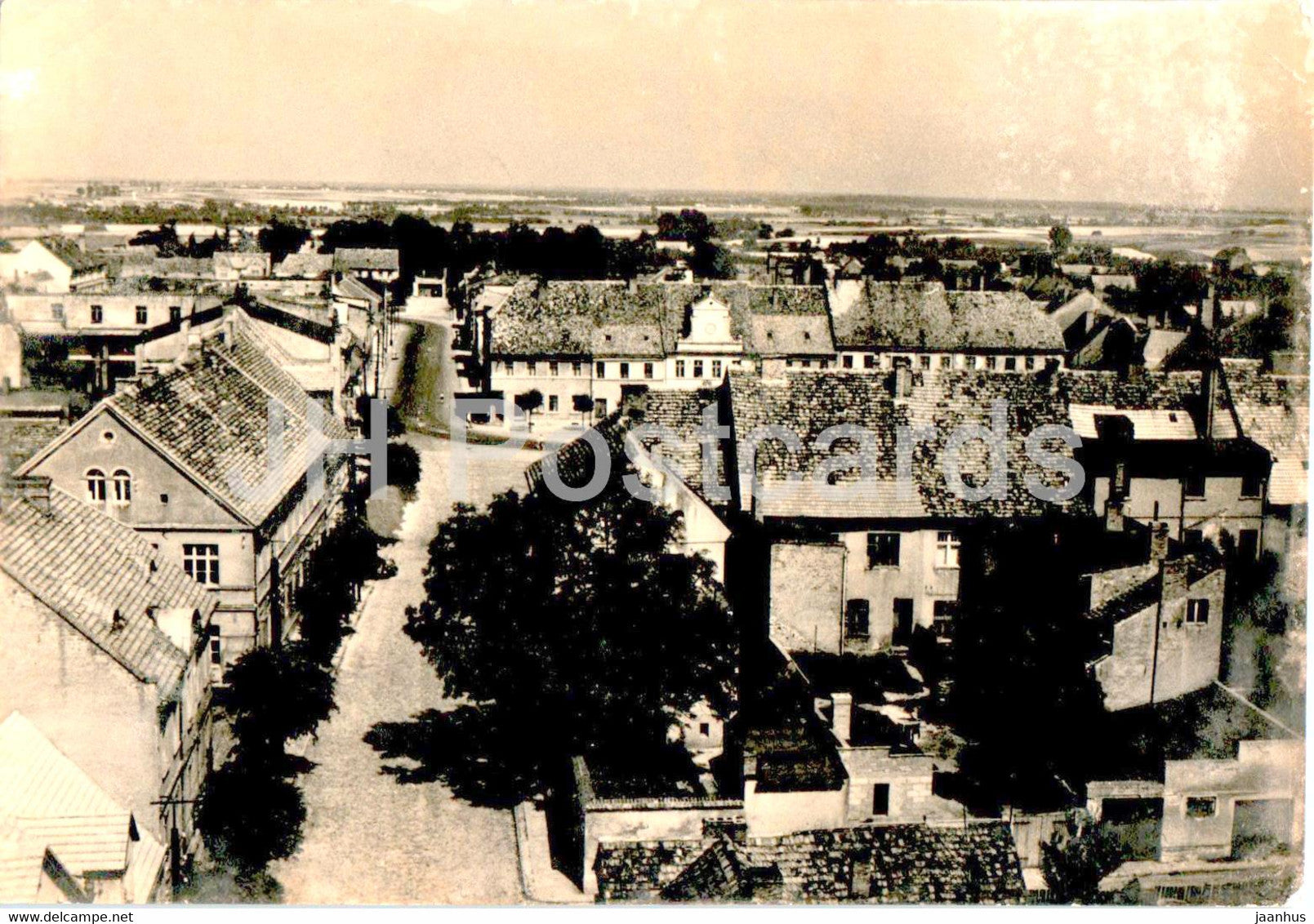 Smigiel - Widok ogolny - general view - old postcard - Poland - used - JH Postcards