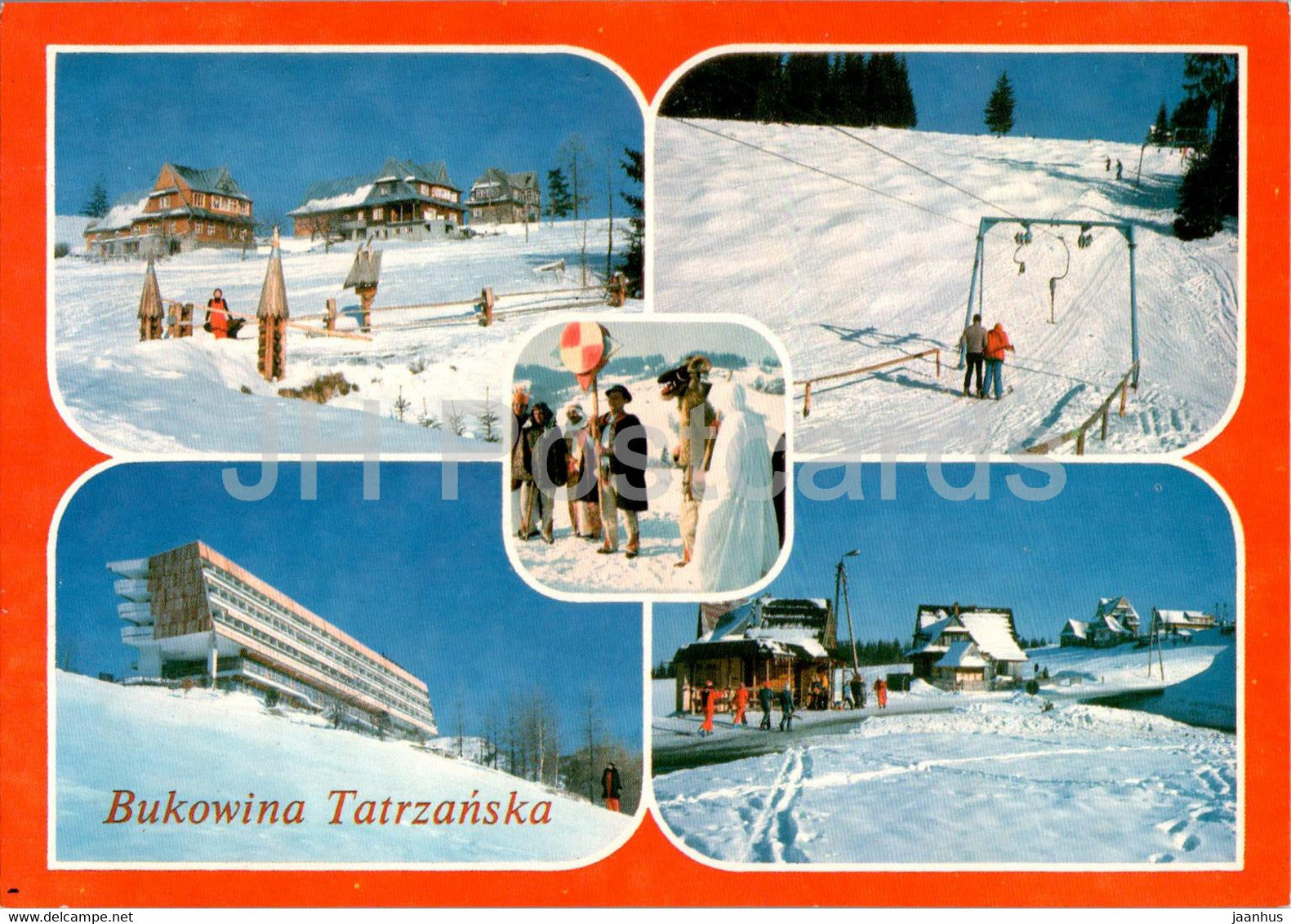 Bukowina Tatrzanska - Wyciag narciarski - Kolednicy - Ski lift - Kolednicy - Holiday house - multiview - Poland - unused - JH Postcards