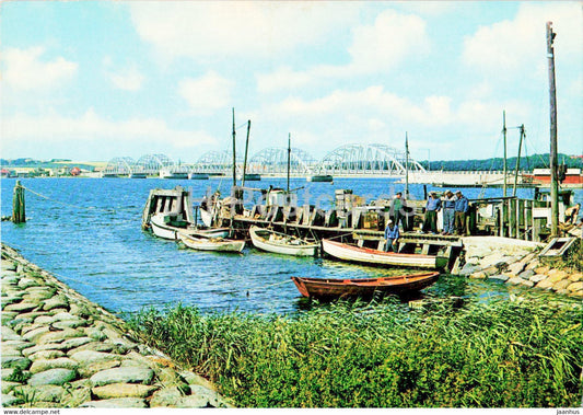 Nykobing Mors - The bridge across Vilsund - Denmark - used - JH Postcards