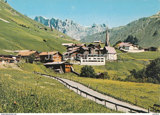 St Antonien 1420 m mit Scheienfluh - Switzerland - unused - JH Postcards