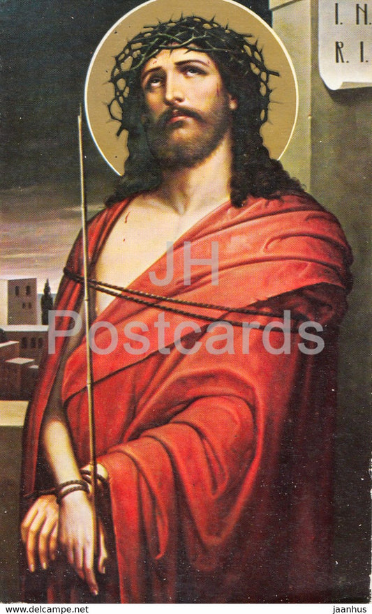 The Monastery of Sihastria - Ecce Homo - art - 1975 - Romania - used - JH Postcards