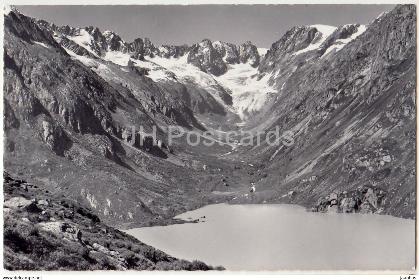 Goscheneralp - Stausee mit Dammagletscher - 6148 - Switzerland - old postcard - unused - JH Postcards