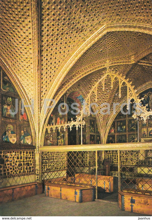 Karlstejn Castle - Interior of the Chapel of the Holy Rood - Czechoslovakia - unused - JH Postcards