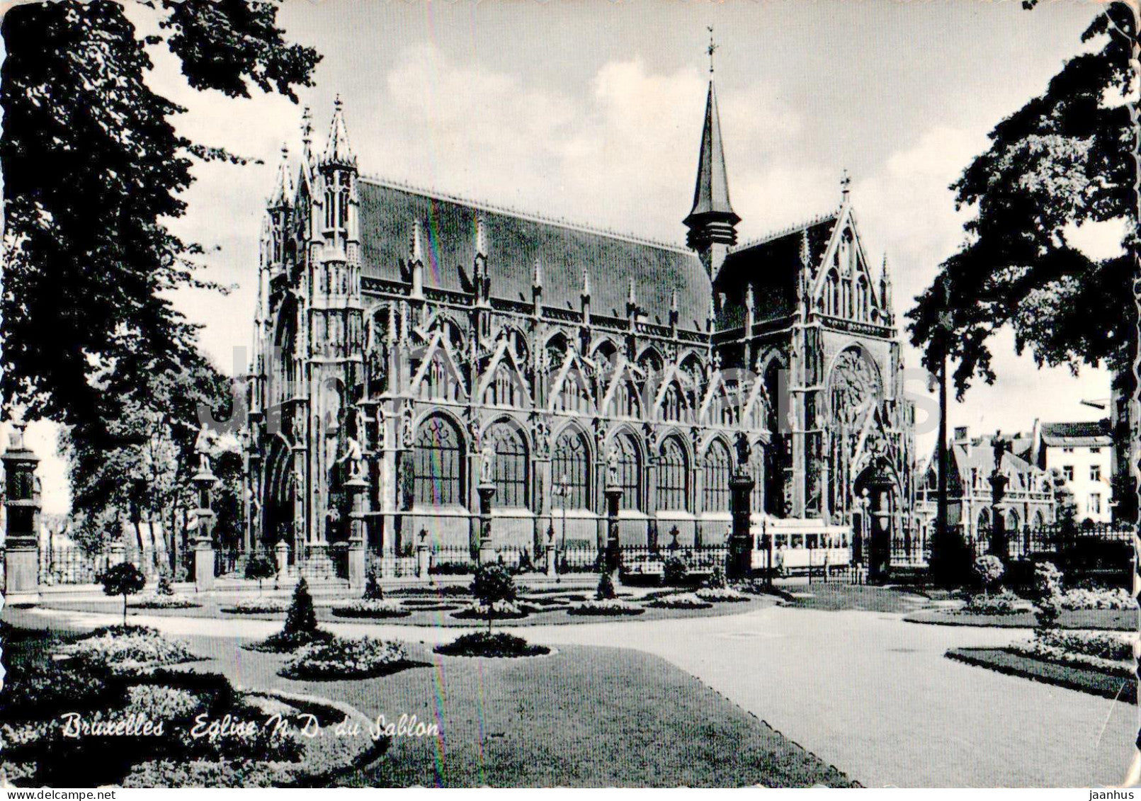 Bruxelles - Brussels - Eglise N D du Sablon - Madonna of the Arena Church - 3/113 - old postcard 1958 - Belgium - unused - JH Postcards