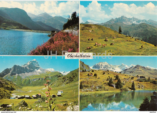 Oberhalbstein - Marmorerasee - Alp Tscharnoz mit Piz d'Err - Alp Faller - Switzerland - used - JH Postcards