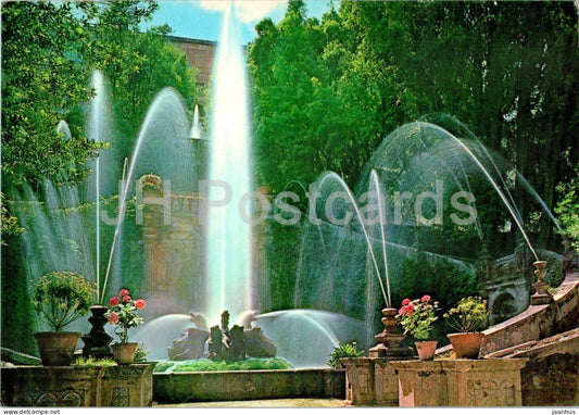 Tivoli - Villa D'Este - Fontana dei Draghi - Dragons Fountain - 11 - 1979 - Italy - used - JH Postcards