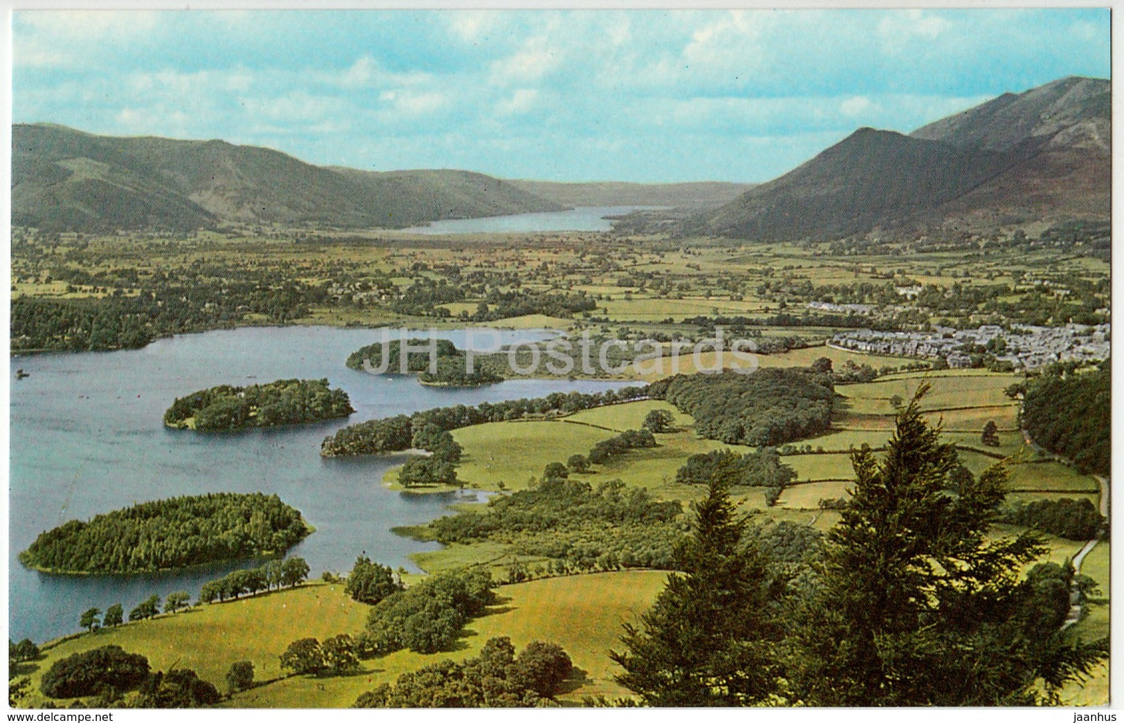 Derwentwater - Bassenthwaite and Skiddaw - LKD. 40 - United Kingdom - England - unused - JH Postcards