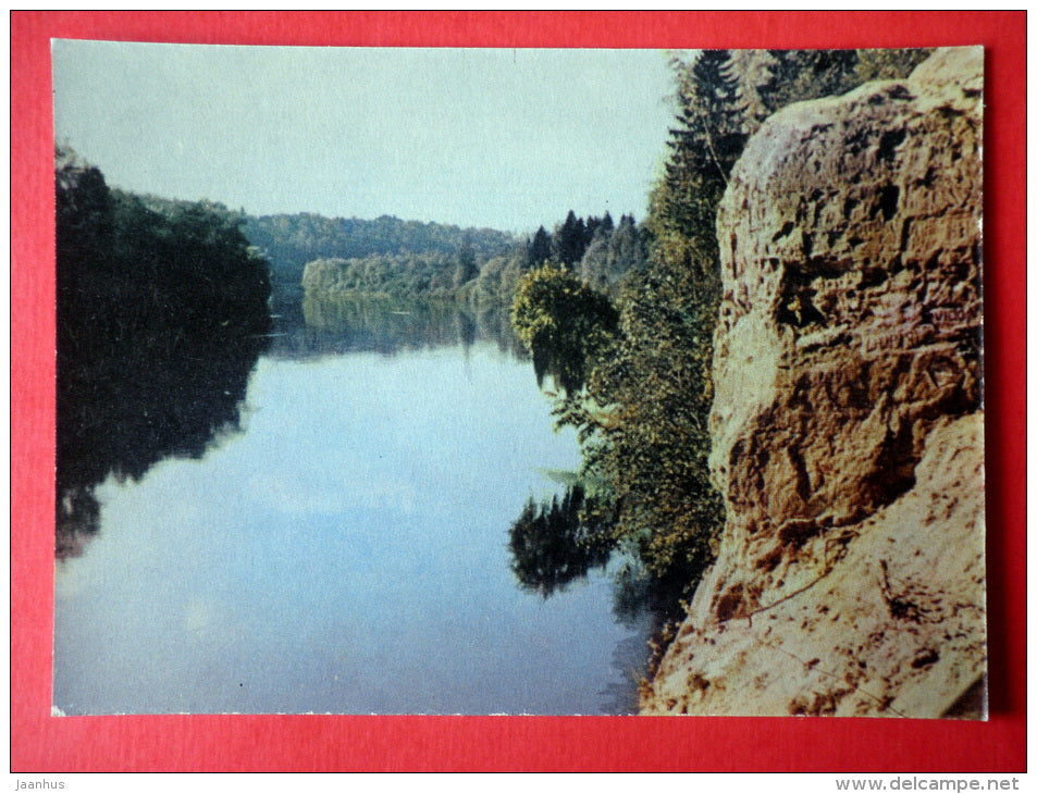 The Gauja river - Latvian Views - 1963 - Latvia USSR - unused - JH Postcards