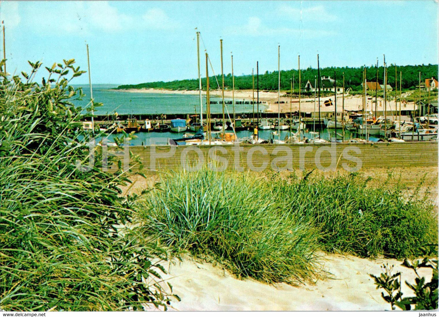 Strandparti - Hornbaek - beach - port - Denmark - used - JH Postcards
