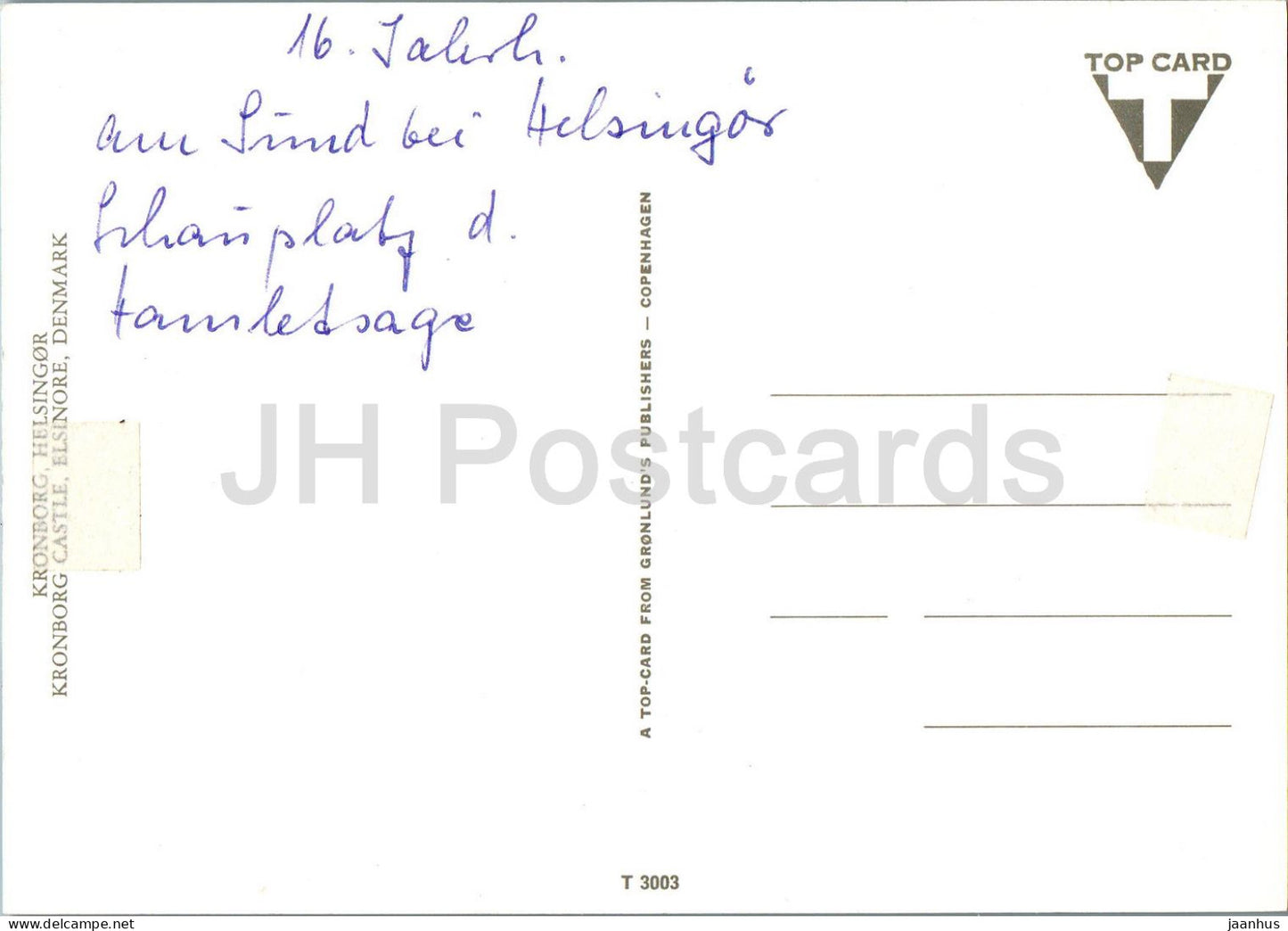 Kronborg - Helsingor - Elsinore - castle - 3003 - Denmark - used