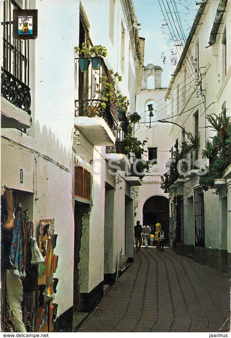 Marbella - Costa del Sol - San Juan de Dios street - 37 - Spain - used - JH Postcards