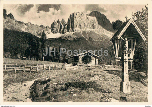 Tires - Il Catinaccio 2981 m - old postcard - Italy - unused - JH Postcards