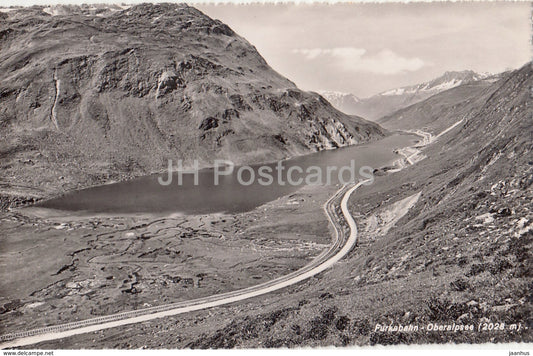 Furkabahn - Oberalpsee 2028 m - 3763 - Switzerland - old postcard - unused - JH Postcards