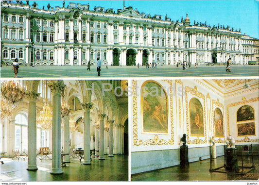 Leningrad - St Petersburg - State Hermitage Museum - postal stationery - 1987 - Russia USSR - unused - JH Postcards