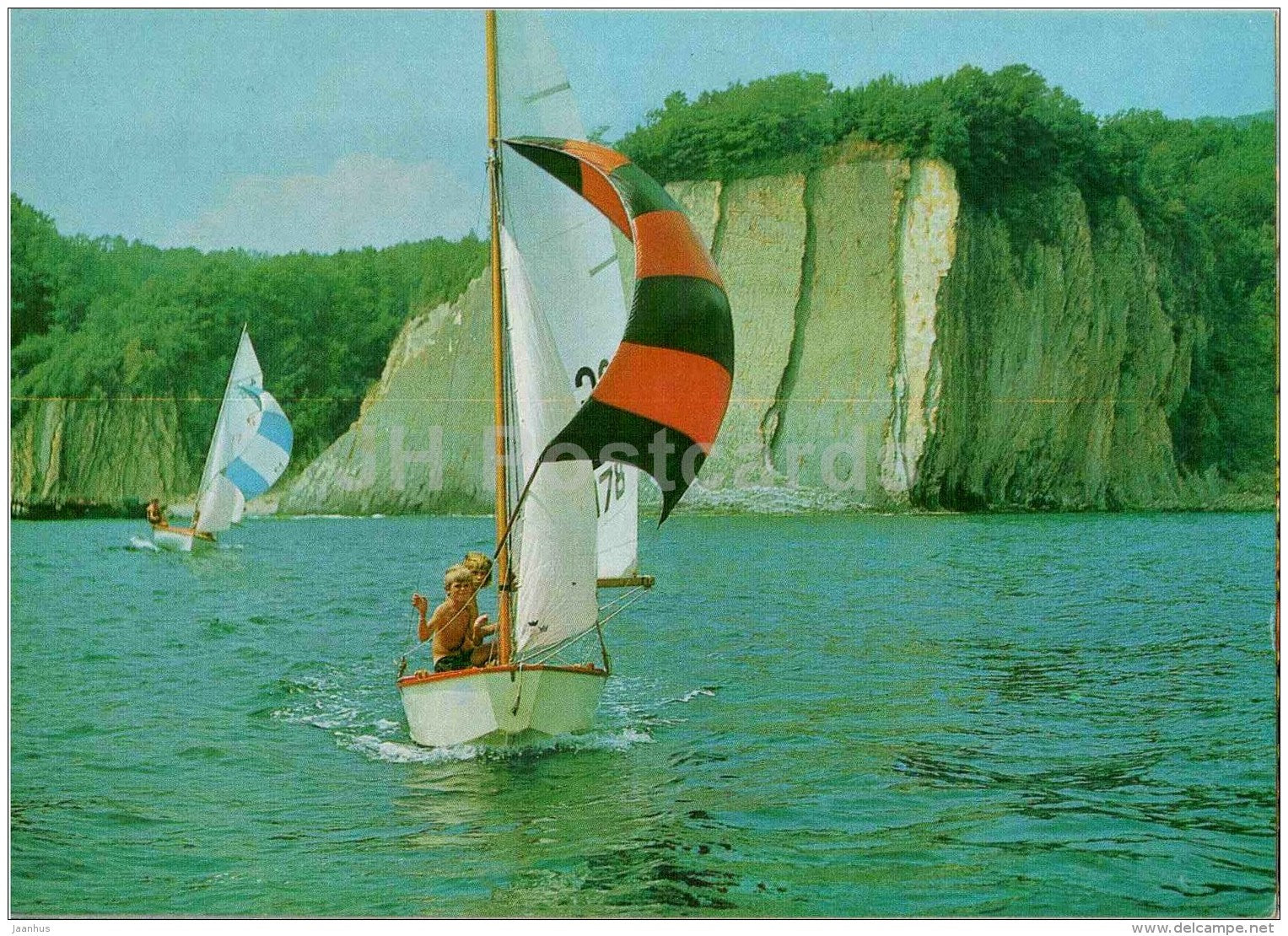 Kiselyev´s Rock - sailing boat - Tuapse - 1983 - Russia USSR - unused - JH Postcards