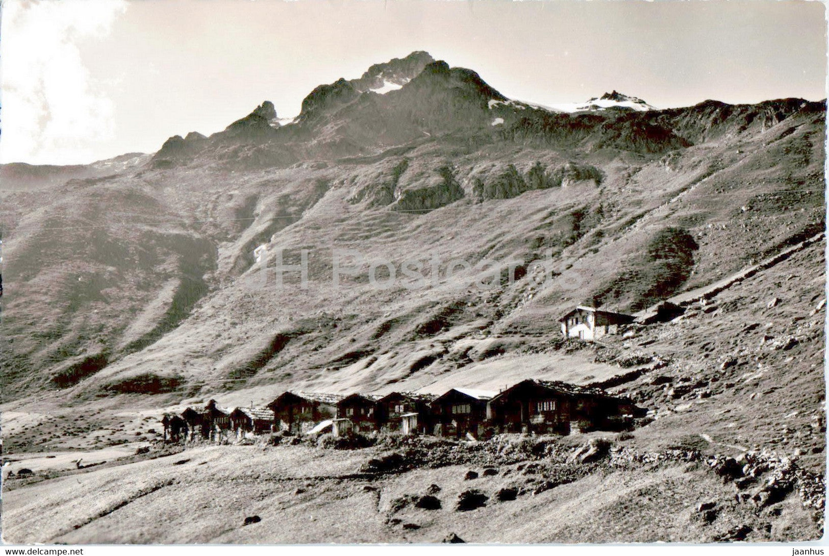 Lotschental - Laucheralp mit Sackhorn - 9167 - old postcard - Switzerland - unused - JH Postcards