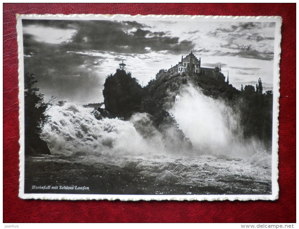 Rheinfall mit Schloss Laufen - Chalet - Verlag Eug. Brütsch - Switzerland - unused - JH Postcards