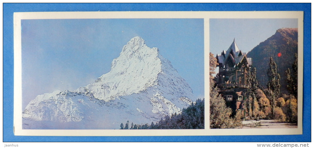 Belalakaya peak - tourist base Sun Valley - Caucasus - Mountaneering - alpinism - 1980 - Russia USSR - unused - JH Postcards