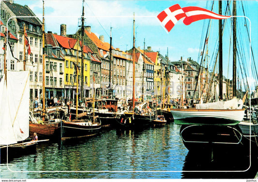 Copenhagen - Nyhavn - boat - 107 - 1998 - Denmark - used - JH Postcards