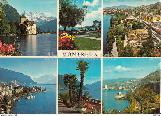 Montreux - Riviera Vaudoise Suisse - multiview - 10149 - 1977 - Switzerland - used - JH Postcards