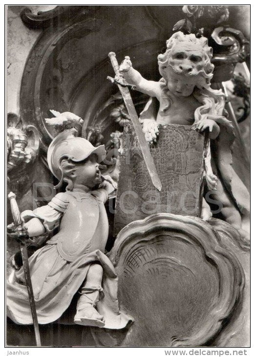 Münster Zwiefalten - ehemalige Benediktiner-Klosterkirche - Nebukadnezar - church - Germany - nicht gelaufen - JH Postcards