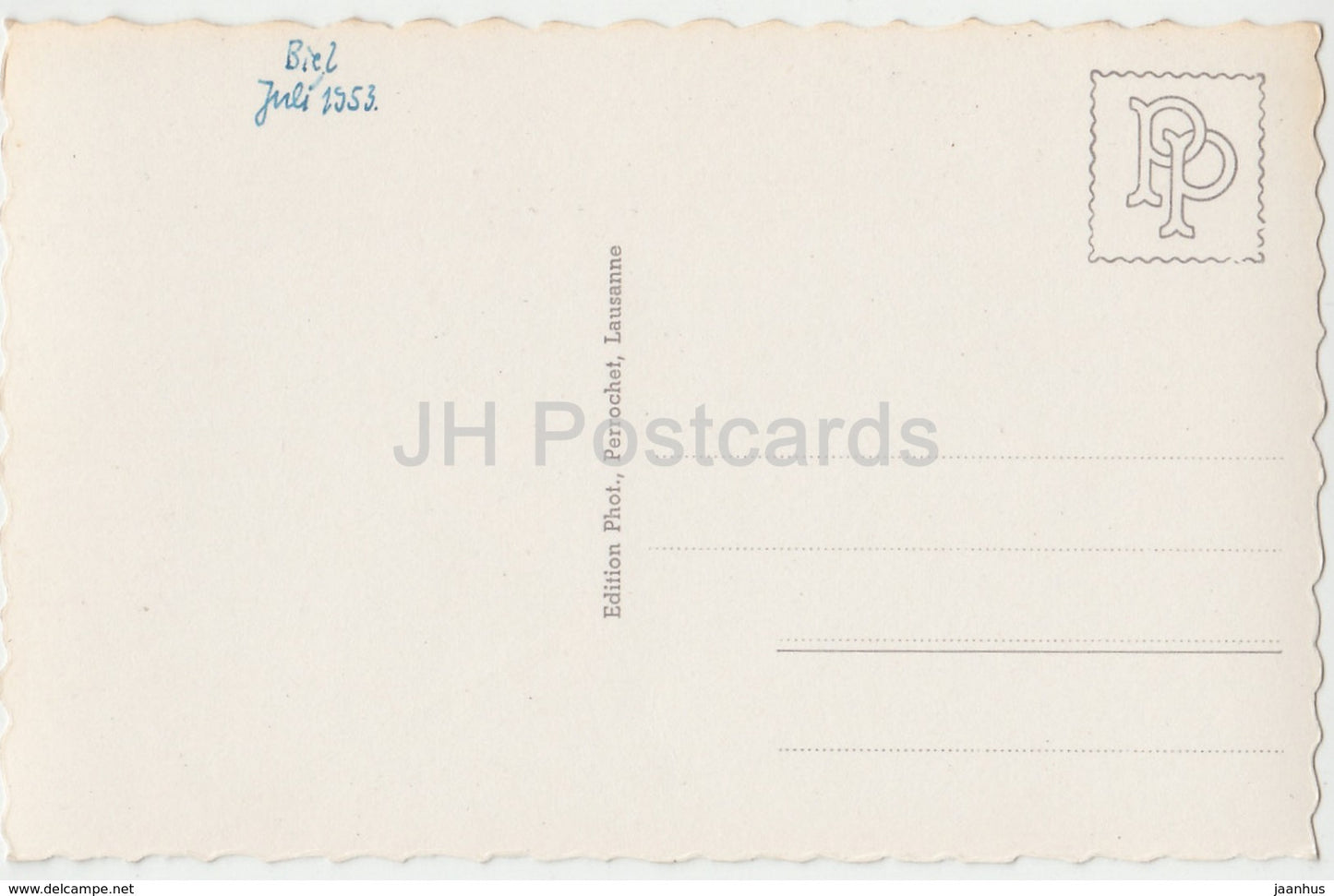 Biel - Bienne -Taubenloch - 8700 - Switzerland - 1953 - used