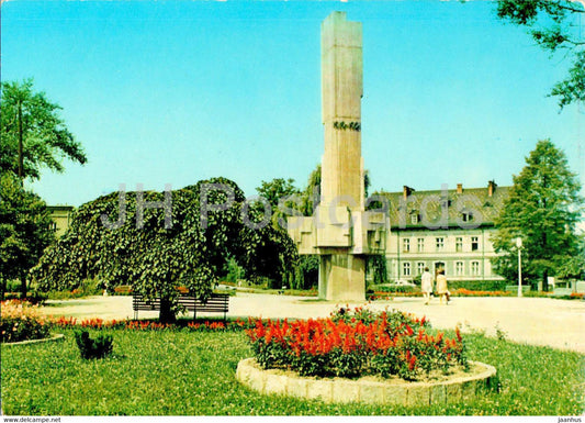 Pszczyna - Pomnik Wdziecznosci - Monument of Gratitude - 1972 - Poland - used - JH Postcards