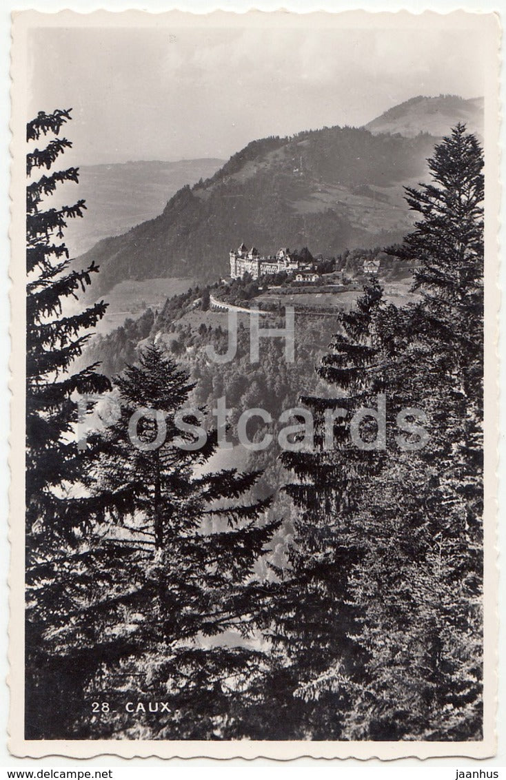 Caux - 28 - Switzerland - old postcard - unused - JH Postcards