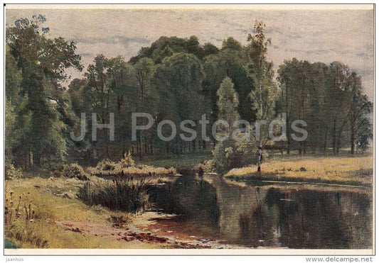 painting by I. Shishkin - Creek in the forest - Russian art - 1951 - Russia USSR - unused - JH Postcards
