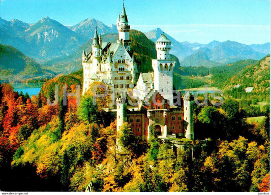 Konigsschloss Neuschwanstein - castle - 213 - 1998 - Germany - used - JH Postcards