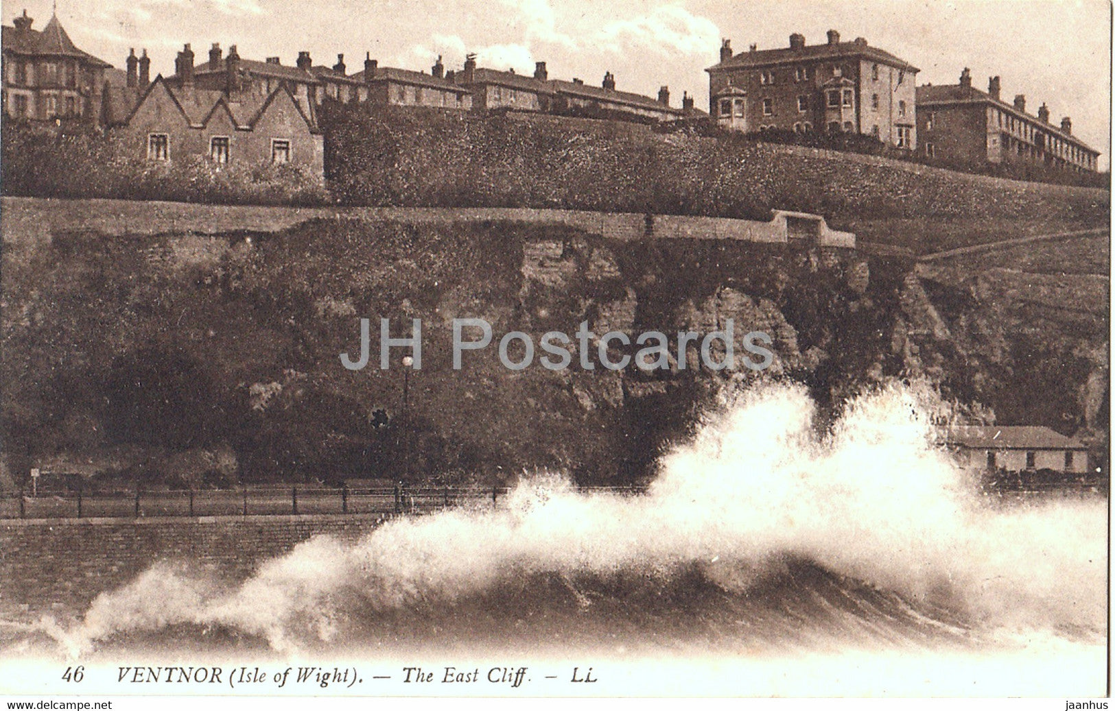 Ventnor - Isle of Wight - The East Cliff - 46 - old postcard - England - United Kingdom - unused - JH Postcards