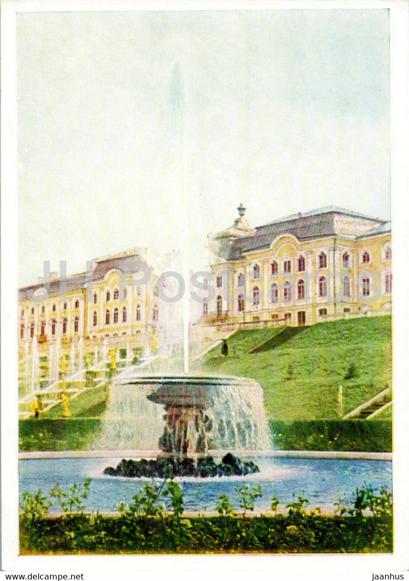 Petrodvorets - Italian Fountain - 1962 - Russia USSR - unused - JH Postcards