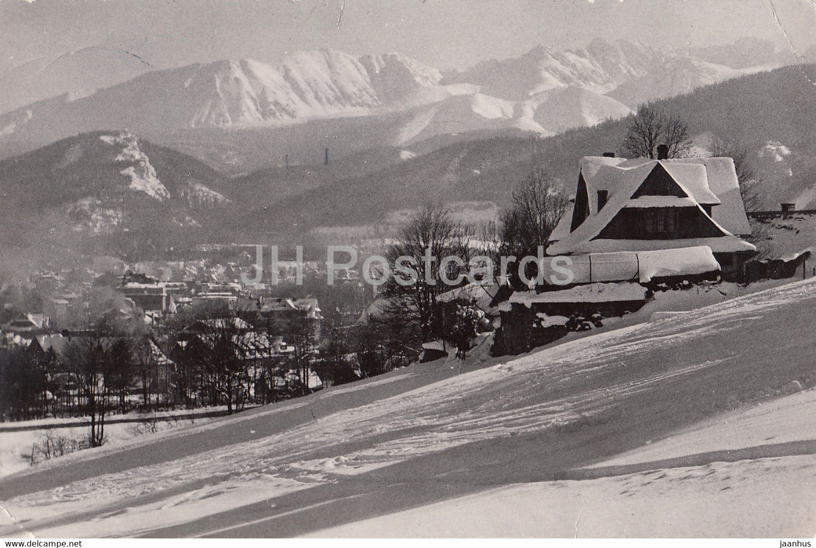 Tatry - view from the slope of Gubalowka - Poland - used - JH Postcards