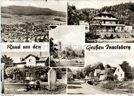 Rund um den Grossen Inselsberg - Brotterode - Hotel Schweizerhaus - Winterstein old postcard - 1974 - Germany DDR - used - JH Postcards