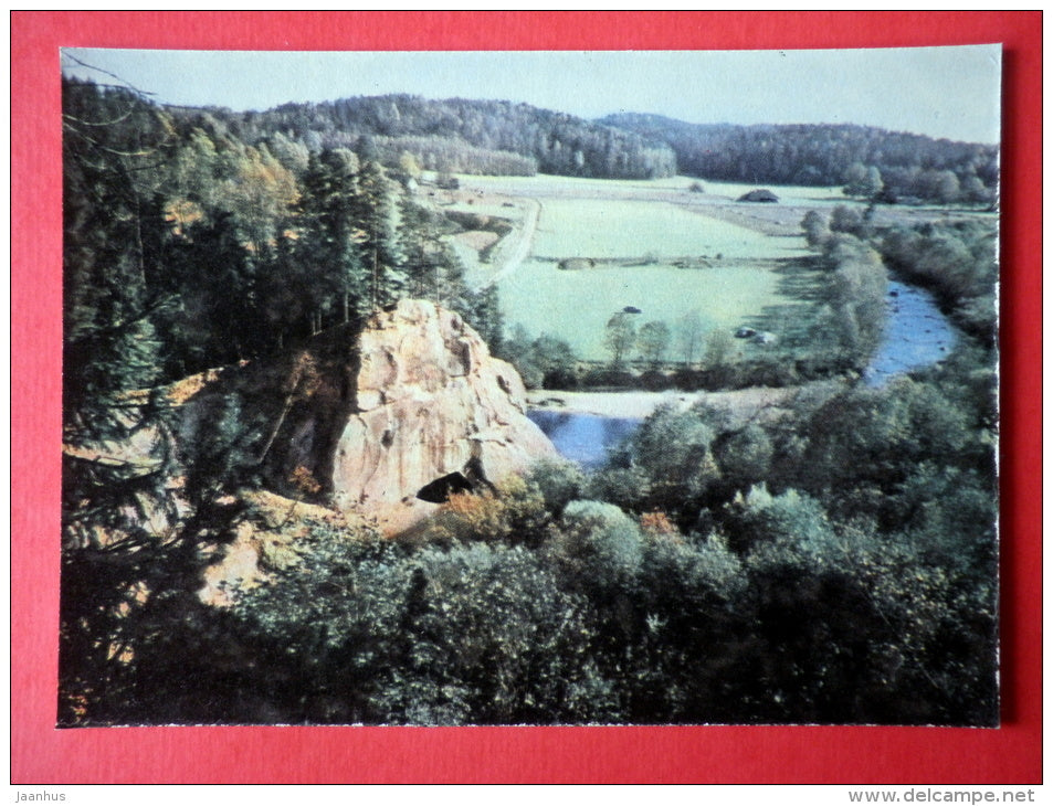 The Rock of Zvarta - Latvian Views - 1963 - Latvia USSR - unused - JH Postcards