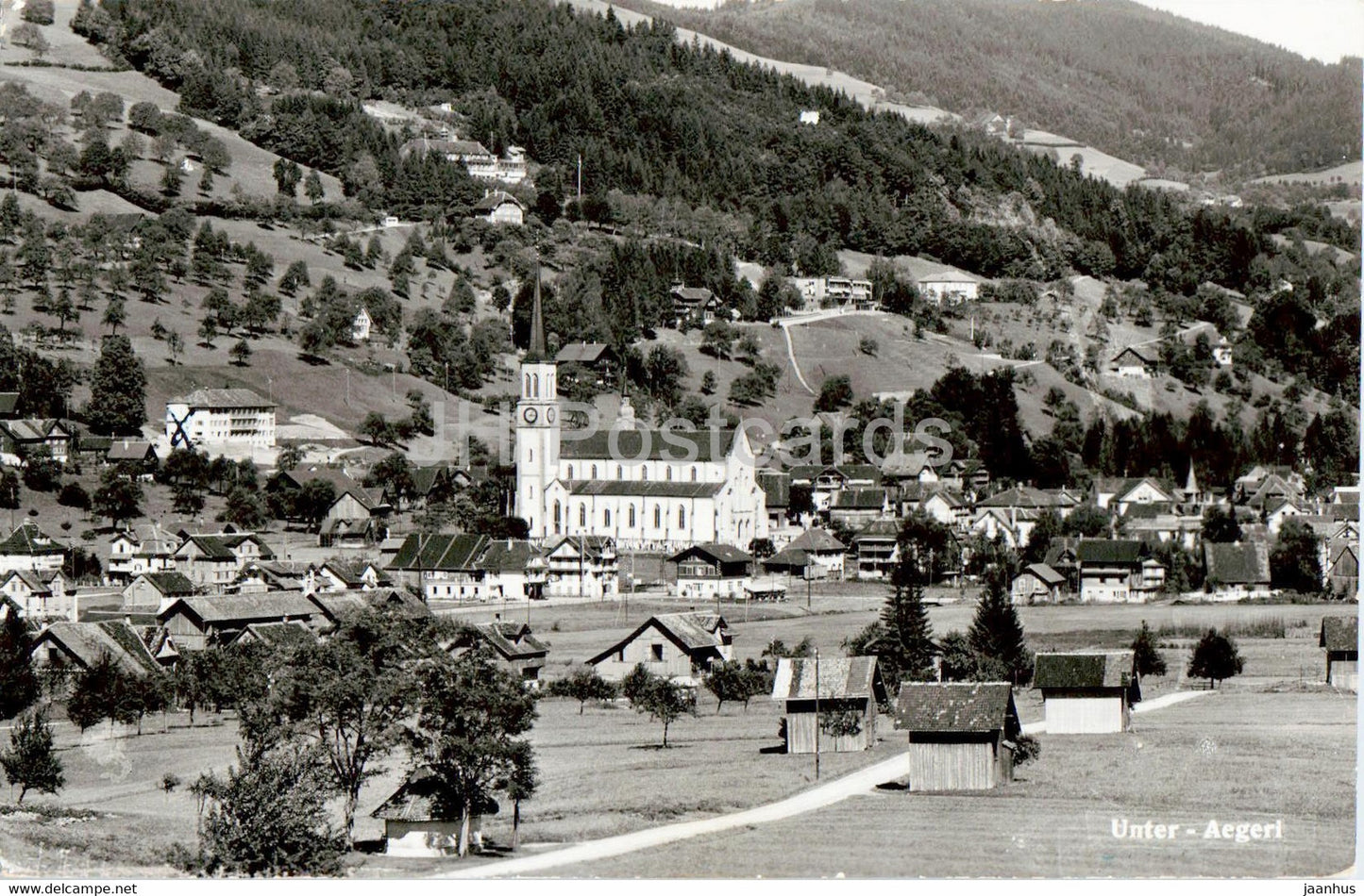 Unter Aegeri - 875 - old postcard - Switzerland - used - JH Postcards