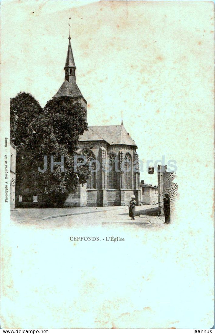 Ceffonds - L'Eglise - church - old postcard - France - unused - JH Postcards