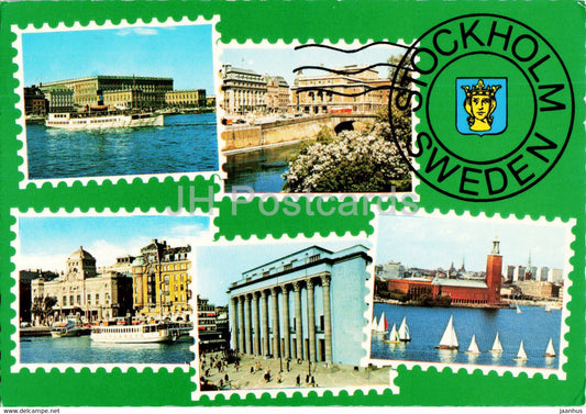 Stockholm - City views - multiview - 1971 - Sweden - used - JH Postcards